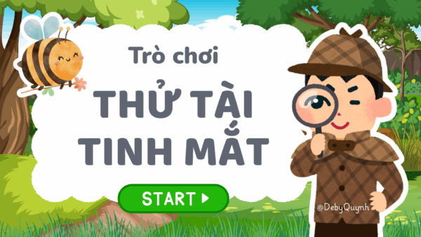 Trò chơi Thử tài tinh mắt PowerPoint