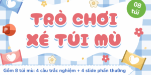 Trò chơi Xé túi mù PowerPoint (bản 8 túi mù)
