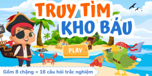 Trò chơi Truy tìm kho báu PowerPoint (bản 16 câu hỏi)