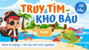Trò chơi Truy tìm kho báu PowerPoint (bản 16 câu hỏi)