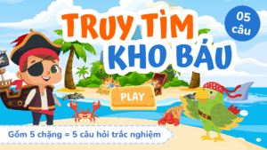 Trò chơi Truy tìm kho báu PowerPoint (bản 5 câu hỏi)