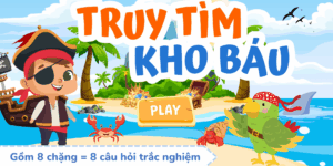 Trò chơi Truy tìm kho báu PowerPoint (bản 8 câu hỏi)