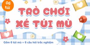 Trò chơi Xé túi mù PowerPoint (bản 6 túi mù)