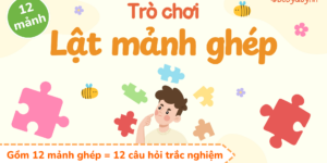 Trò chơi Lật mảnh ghép PowerPoint (bản 12 câu hỏi)