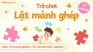 Trò chơi Lật mảnh ghép PowerPoint (bản 15 câu hỏi)