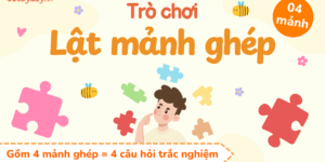 Trò chơi Lật mảnh ghép PowerPoint (bản 04 câu hỏi)