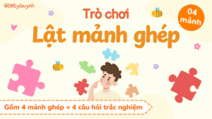 Trò chơi Lật mảnh ghép PowerPoint (bản 04 câu hỏi)