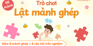 Trò chơi Lật mảnh ghép PowerPoint (bản 06 câu hỏi)