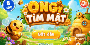 Game Ong tìm mật PowerPoint (Bản 08 câu hỏi)